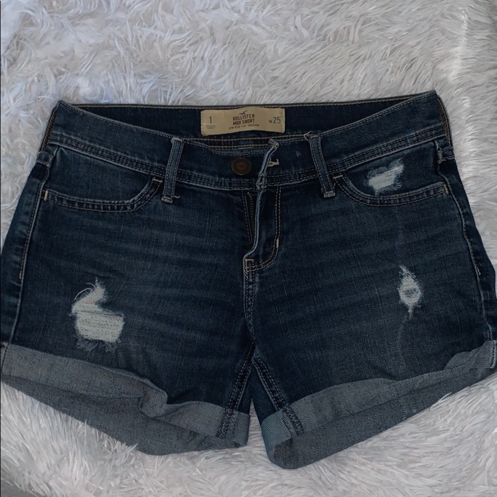 Midi jean short